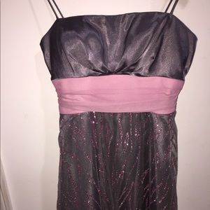 Silver & pink dress